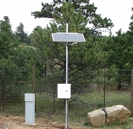 Solar powered irrigation for soccer field