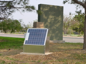 Solar powered sign lighting