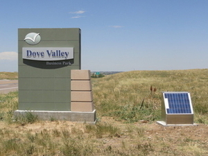 Solar powered sign lighting